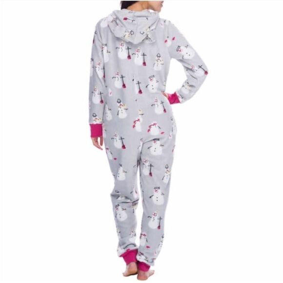 Munki Munki Snowman Fleece Onesie! - Picture 4 of 8